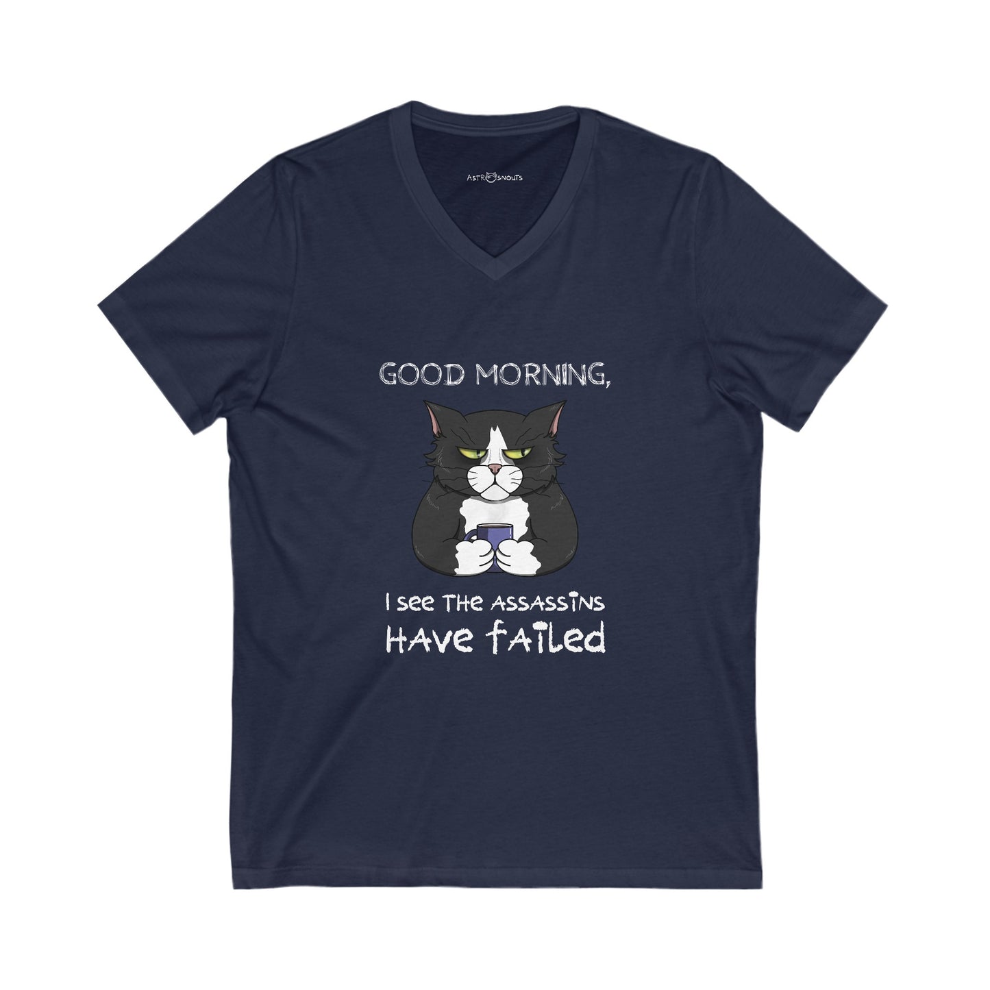 Good Morning Unisex V-Neck T-shirt