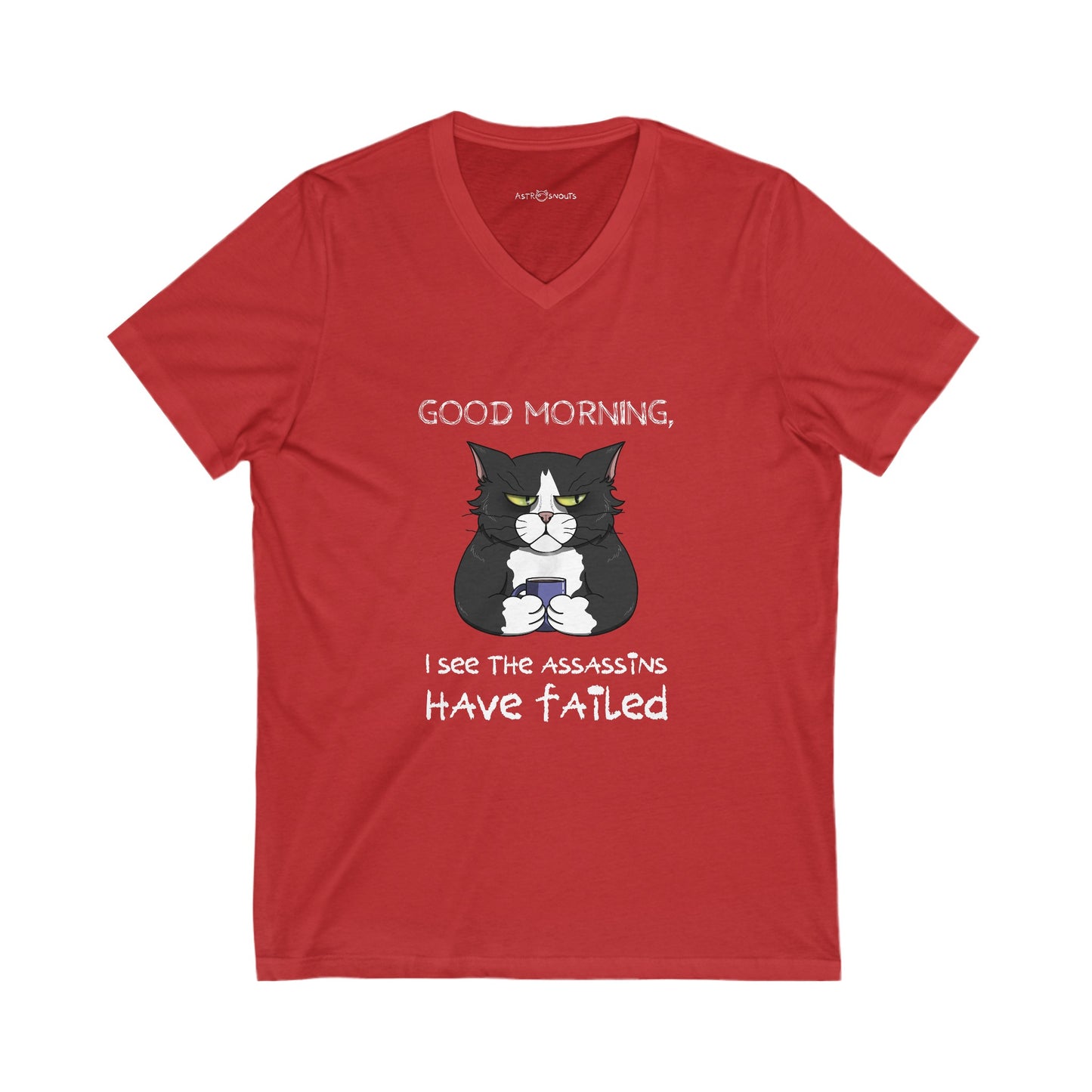 Good Morning Unisex V-Neck T-shirt