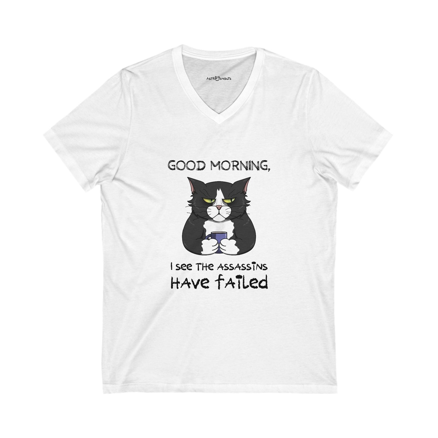 Good Morning Unisex V-Neck T-shirt