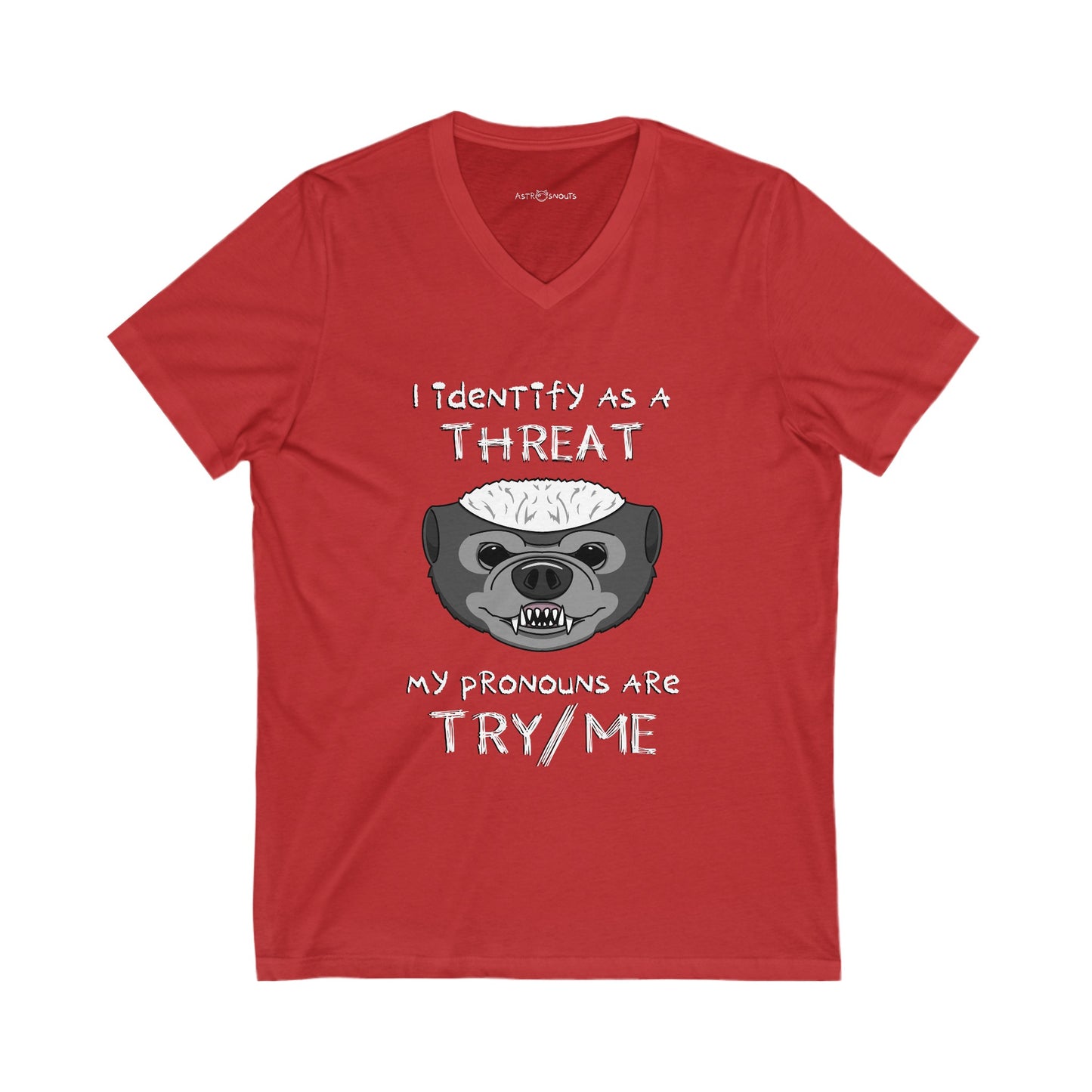 The Threat Unisex V-Neck T-shirt