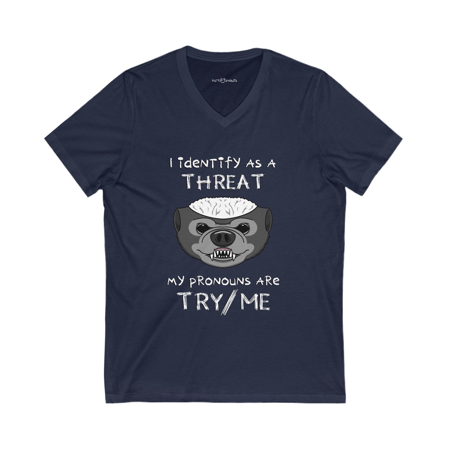 The Threat Unisex V-Neck T-shirt