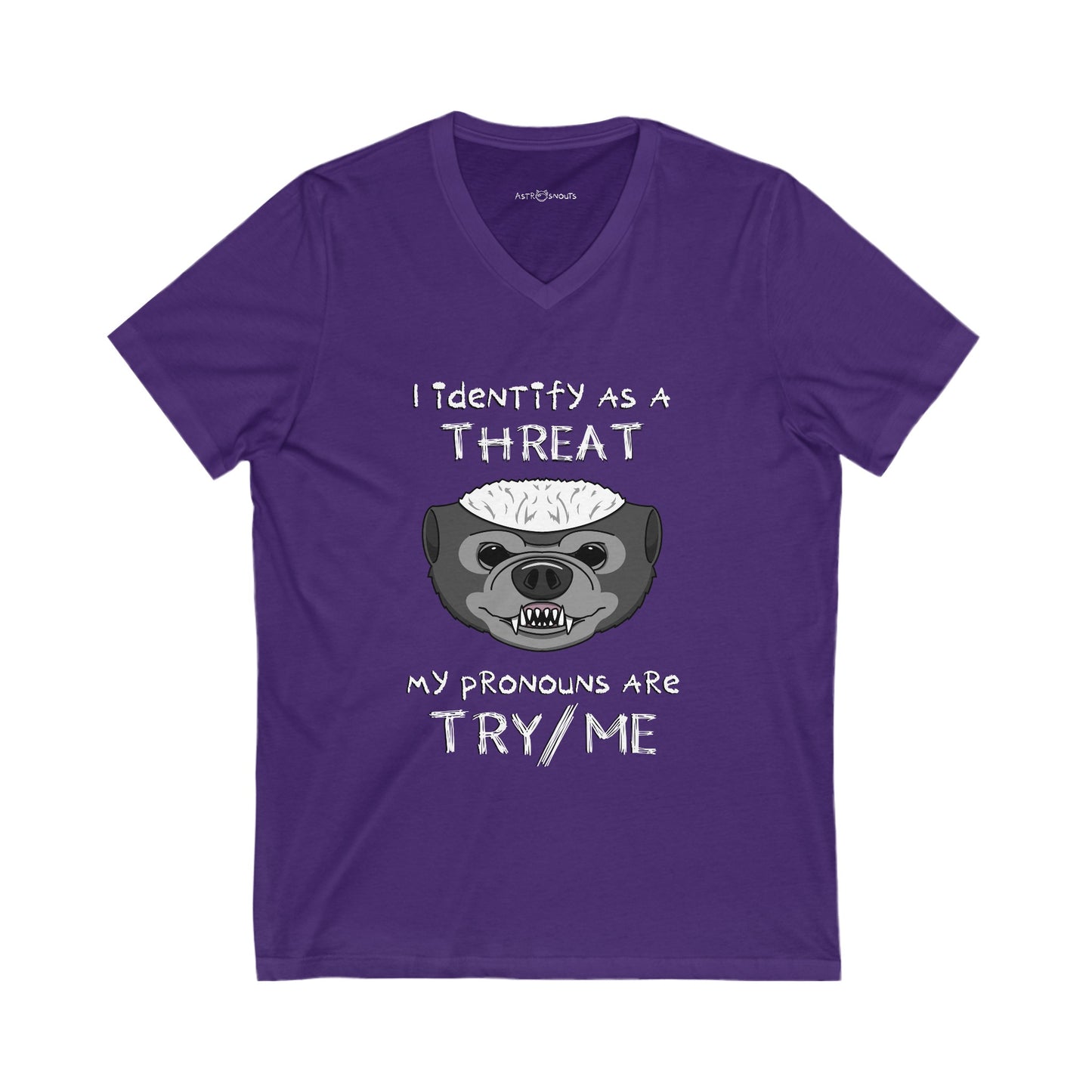 The Threat Unisex V-Neck T-shirt