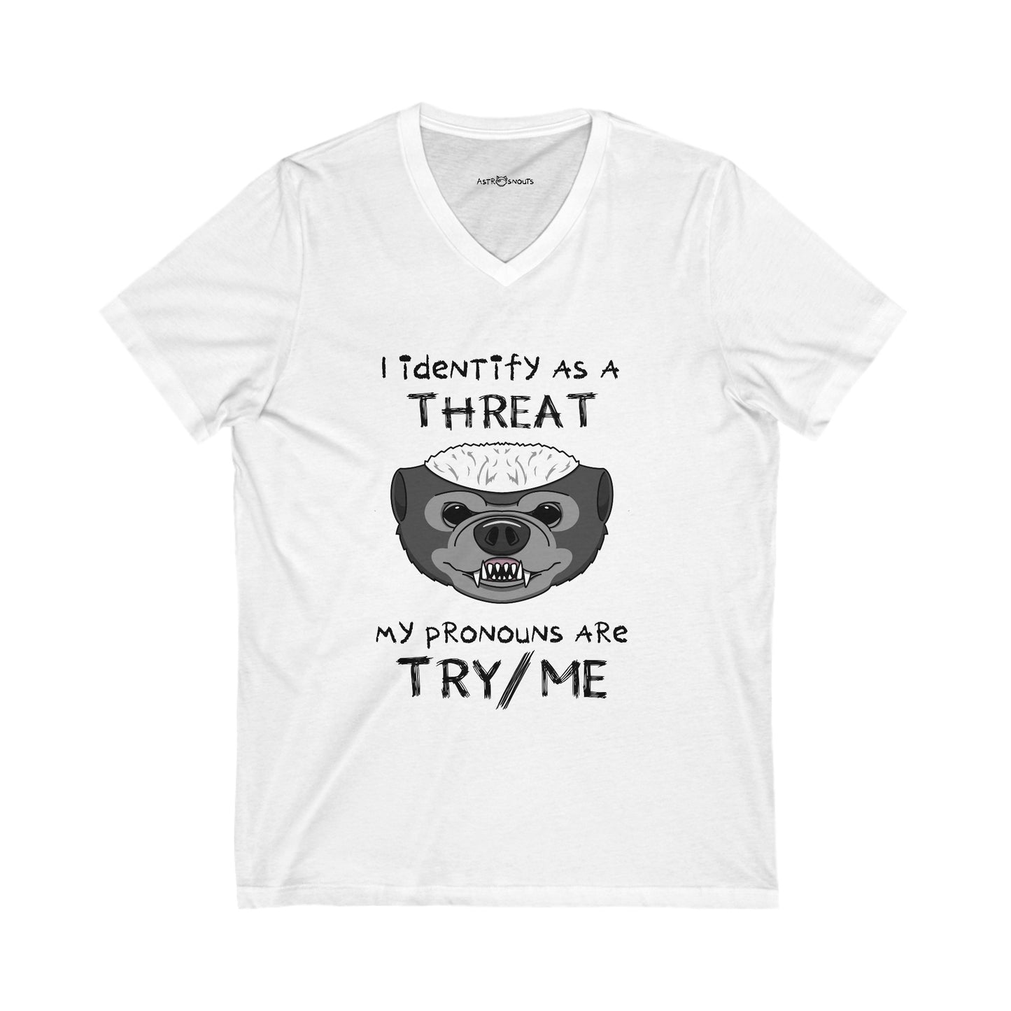 The Threat Unisex V-Neck T-shirt