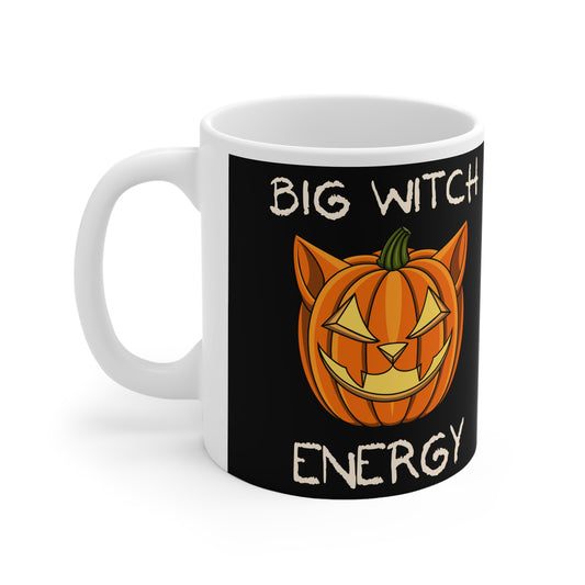 Witch Energy Black & White Mug